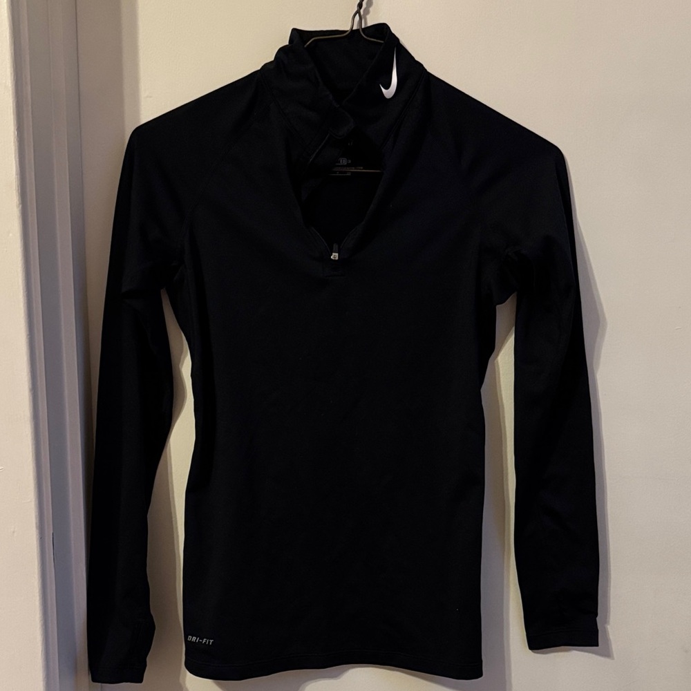 Nike Black Long Sleeve Dri-FIT quarter zip